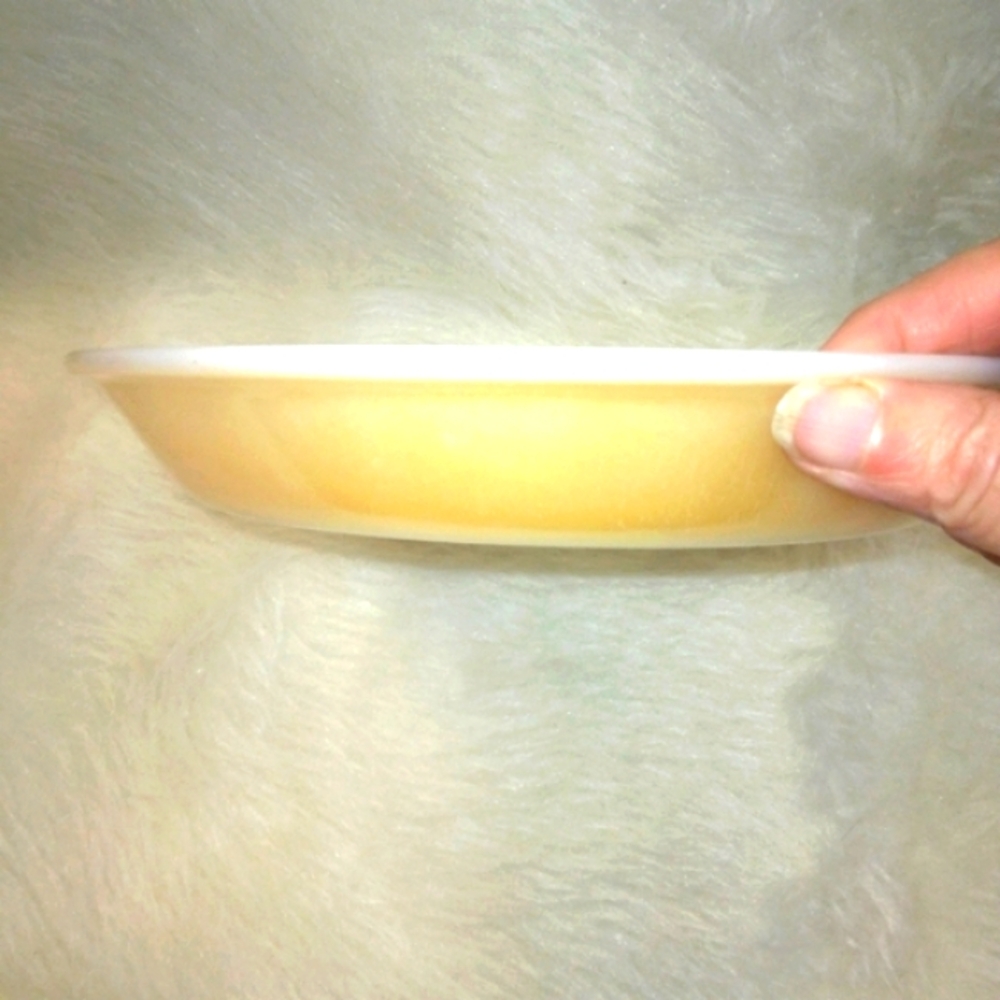 VINTAGE FIRE KING 9 Peach Luster 9 inch pie plate, GUC